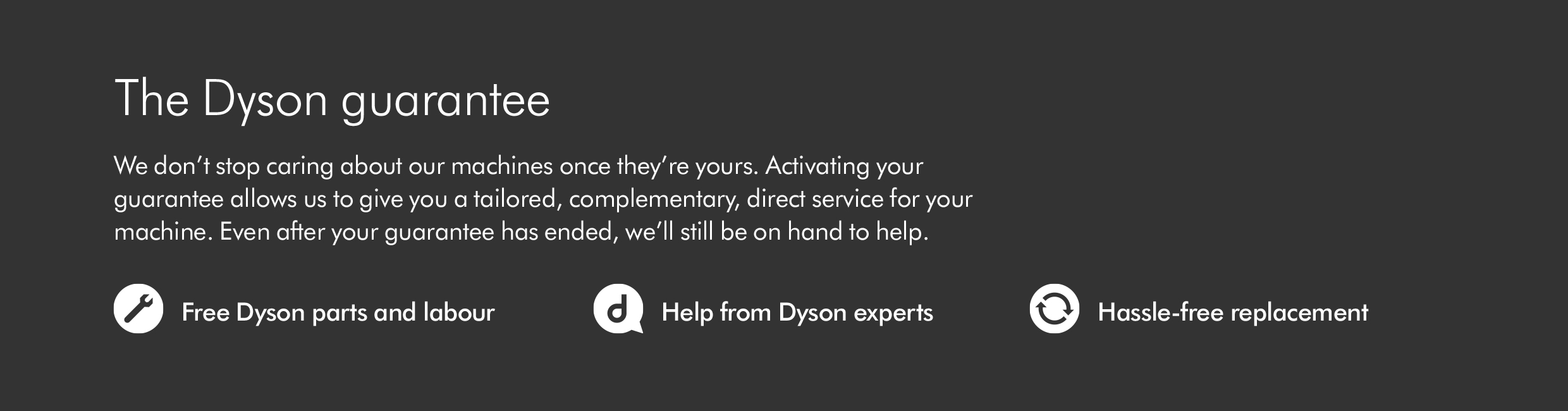 The Dyson Guarantee