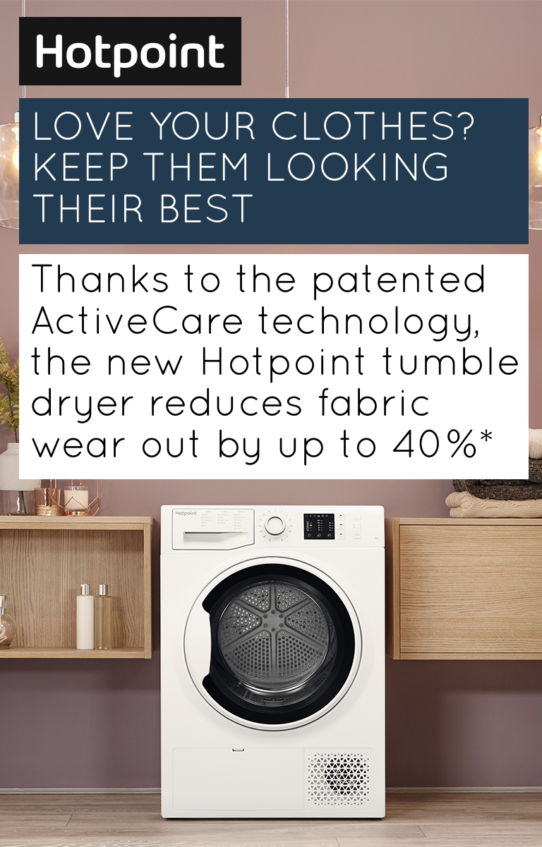 Hotpoint ActiveCare Tumble Dryer Banner