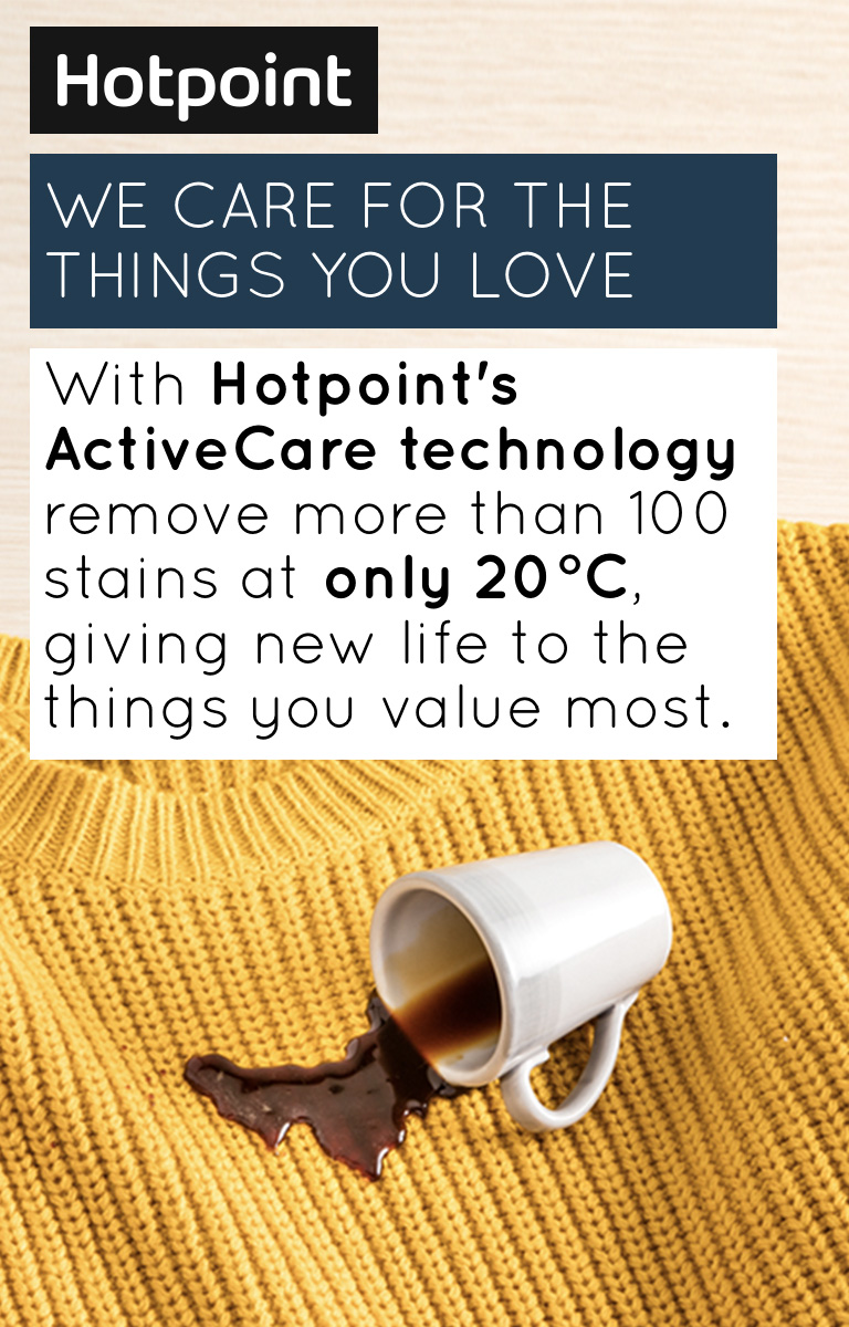 Hotpoint ActiveCare Washing Machine Banner