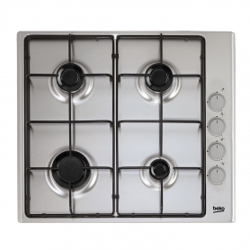 Beko 60cm Gas Hob - Stainless Steel