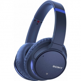 Sony Headphones Blue Noise Cancelling Over Ear With Mic Remote