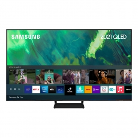 Samsung QE55Q70AATXXU 55" 4K QLED Smart TV Quantum HDR powered by HDR10 + 4K picture with AI sound.