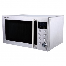 Sharp 23 Litre Solo Microwave - Stainless Steel