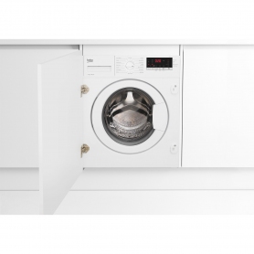 Beko WTIK74151F 7kg 1400 Spin Integrated Washing Machine with Fast+ Function - White