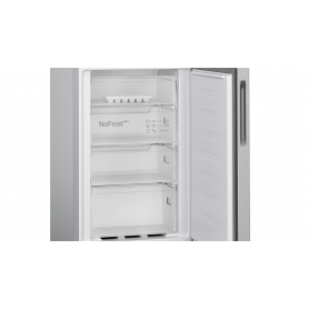Bosch KGN27NLFAG 55cm Fridge Freezer - Silver - Frost Free
