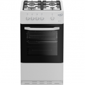 Zenith ZE501W 50cm Single Oven Gas Cooker with Gas Hob - White