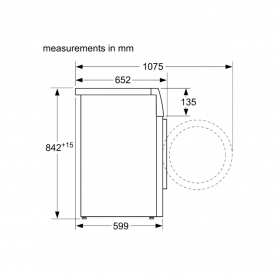 Bosch WTH84000GB 8kg Heat Pump Tumble Dryer - White - 1