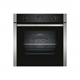 Neff Electric CircoTherm Single Oven Oven - BLACK/STEEL - A Energy Rated