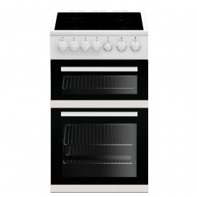 Beko EDVC503W 50cm Double Oven Electric Cooker - White
