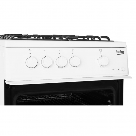Beko ESG50W 50cm Gas Single Oven - White - 6
