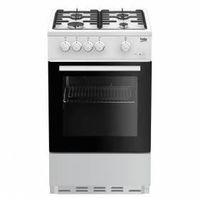Beko 50cm Single Oven Gas Cooker - White